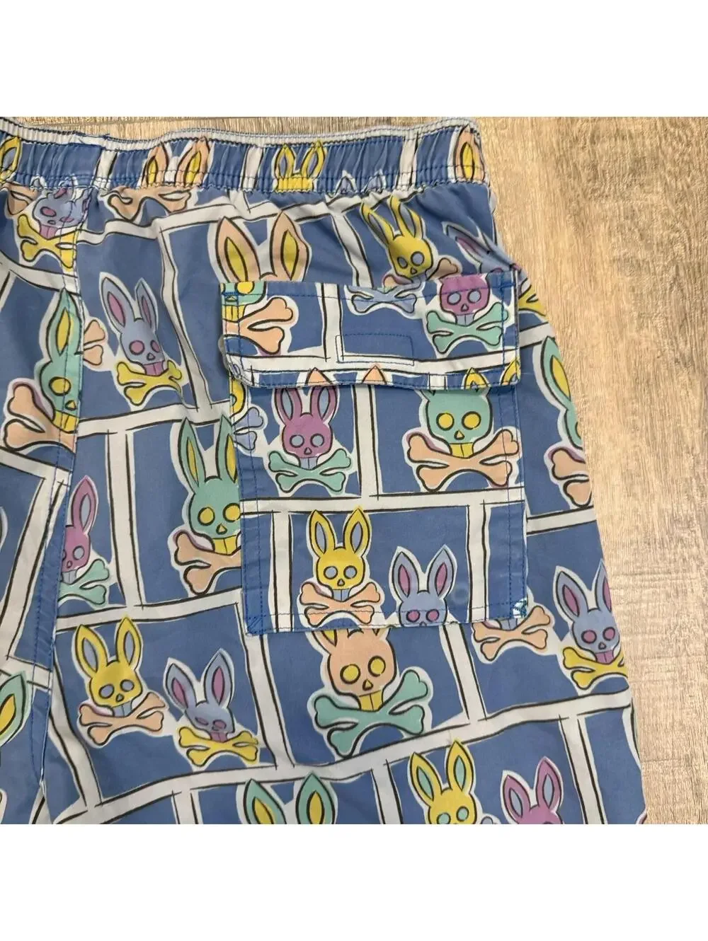 Psycho Bunny James Bunny Bal Harbour Men's Swim Trunks Size Large